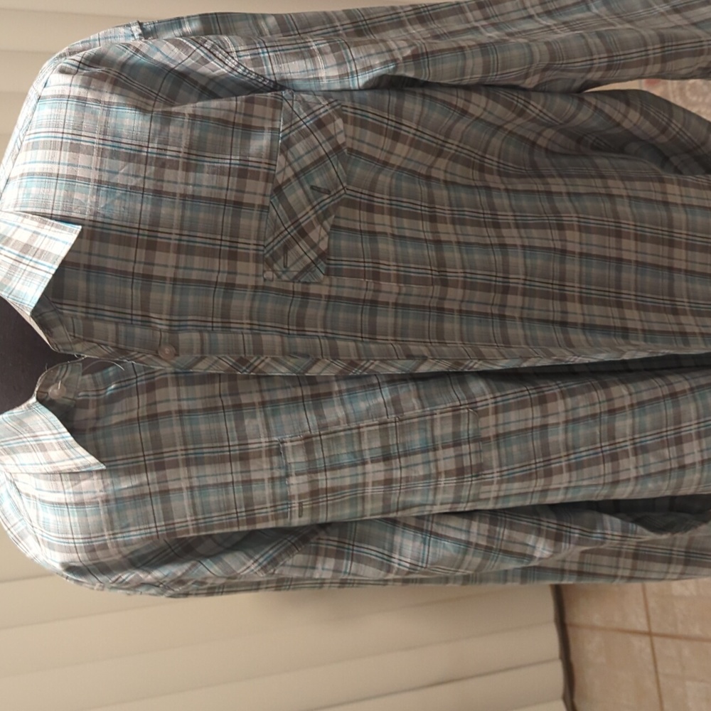 A men's plaid shirt